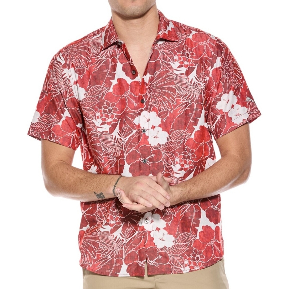 Men's Tommy Bahama Coconut Point Playa Floral IslandZone sz LG